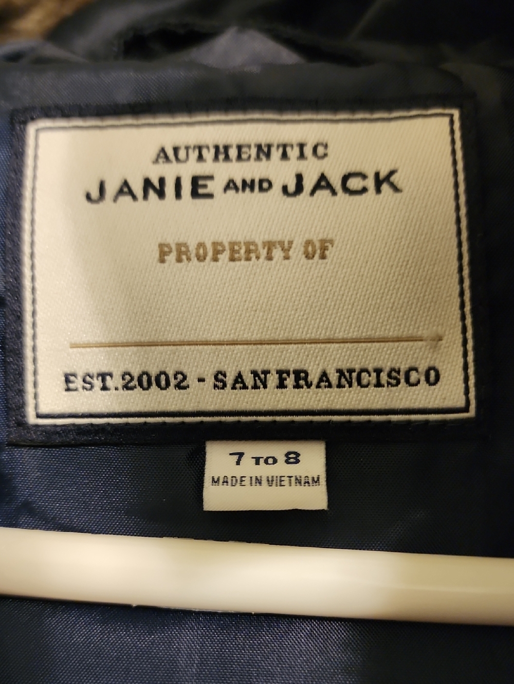 EUC Janie & Jack Zip Up Puffer Vest Size 7/8 - Picture 2 of 6